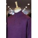 Kessler Purple Half Zip Merino Wool Blend Pullover