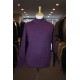 Kessler Purple Half Zip Merino Wool Blend Pullover