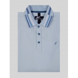 Mish Mash Finn sky blue polo