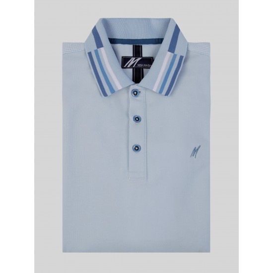 Mish Mash Finn sky blue polo