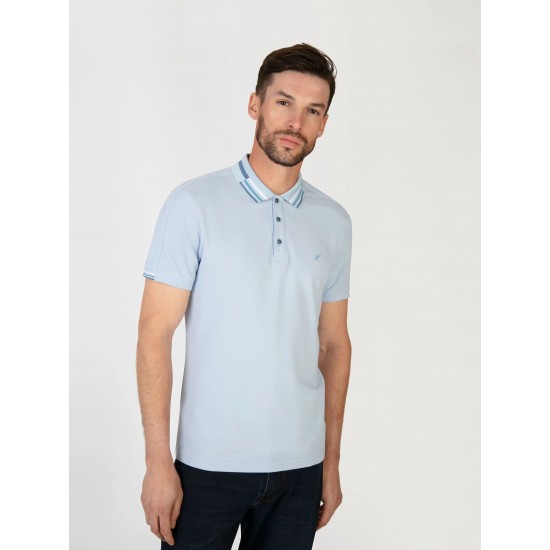 Mish Mash Finn sky blue polo