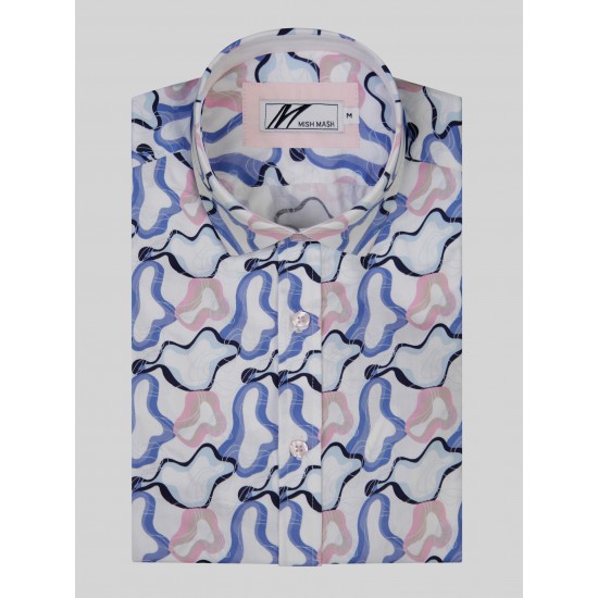 Mish Mash Marine White Short Sleeve Shirt