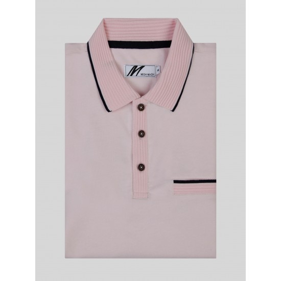 Mish Mash Tonto Pale Pink Polo
