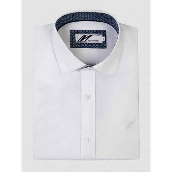Mish Mash White Rosewood Short Sleeve Shirt