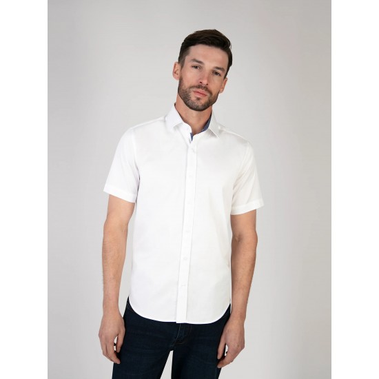 Mish Mash White Rosewood Short Sleeve Shirt