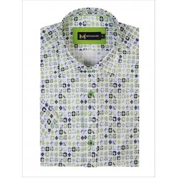 Mish Mash Starburst Lime Short Sleeve Shirt