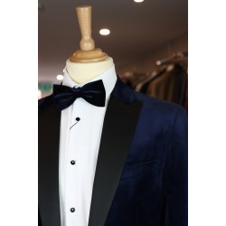 White Label Navy Velvet Tuxedo Suit