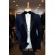 White Label Navy Velvet Tuxedo Suit