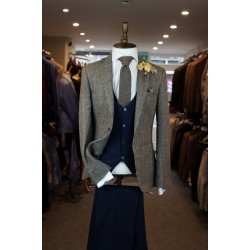 White Label Brown Check Joshua Blazer