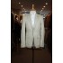 White Label Tapered Fit Beige Linen Jordan Blazer