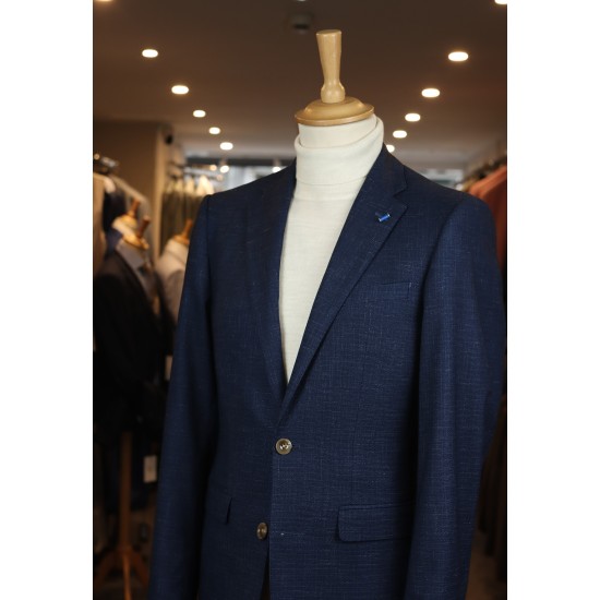 White Label Tapered Fit Navy Jasper Blazer