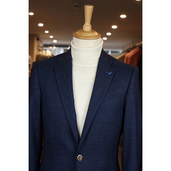 White Label Tapered Fit Navy Jasper Blazer